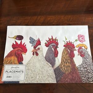 New! Chicken placements. Pad of 24. Never used. Super cute. Country farm